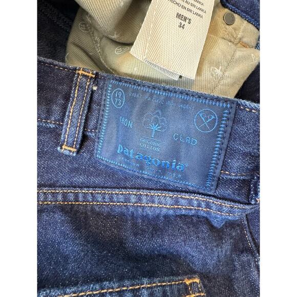 Patagonia Iron Clad men’s Blue Denim jean size 34x32 - Picture 3 of 9